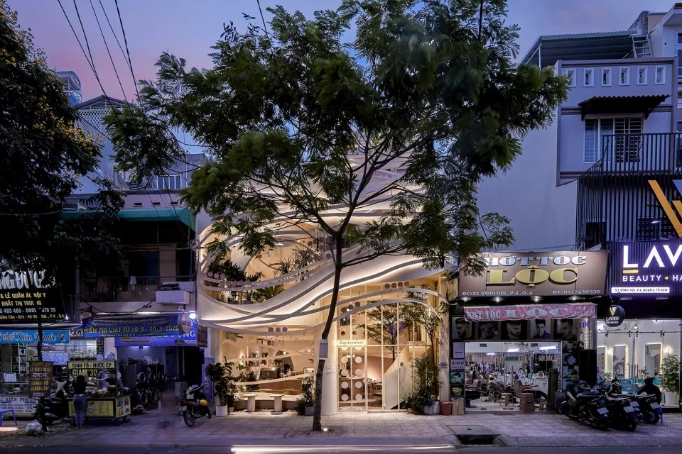 揭阳好一座城市鸟巢，好一个咖啡厅餐饮空间设计
