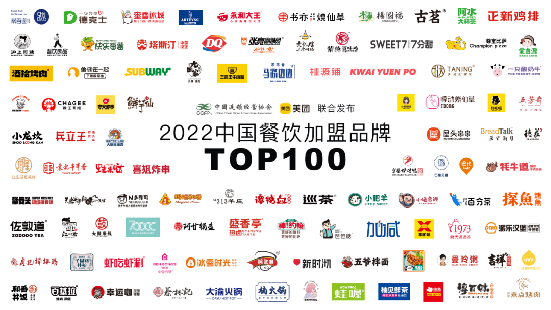 揭阳2022中国餐饮加盟品牌TOP100，看看有没有你的品牌